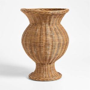 Vase de sol en rotin naturel élégant, décoration d'intérieur, vente en gros, fait à la main, écologique, léger, durable, personnalisable, prêt à offrir, Vietnam - Product Image 1