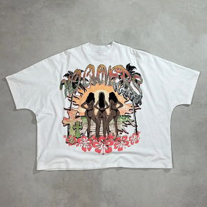 Camiseta de Hombre con Estampado Tropical, Manga Corta, Cuello Redondo, 100% Algodón, Transpirable, Logotipo Frontal, Corte Regular, Anti-Pilling, 180g - Product Image 6