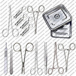 Juego de Instrumentos de Curación Profesional, Juego Completo de Instrumentos Médicos para Cuidado de Heridas y Sutura, para Enfermeras y Doctores - Product Image 1