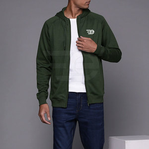 Sweats à capuche streetwear chauds d'hiver pour la gym, personnalisables, pour hommes, à fermeture éclair, en coton, décontractés, vente en gros - Product Image 5