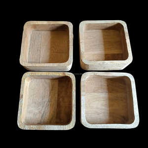 NEW DESIGN WOODEN CANDLE BOWL - Product Image 1