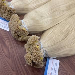 Vente en gros d'extensions de cheveux humains à pointe plate vietnamiens 100% cheveux humains super soyeux, lisses et brillants prix d'usine - Product Image 6