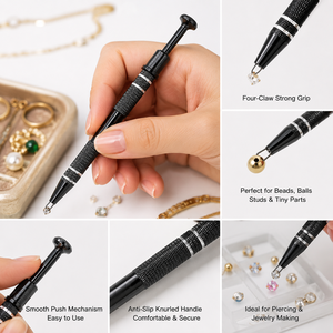 Four-Claw Metal <b>Piercing</b> Jewelry Strong Gripper Screw Convenient Clip DIY Jewelry Picker - Product Image 2