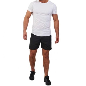 Conjunto de pantalones cortos informales transpirables de verano para Hombre con camiseta de manga corta Chándal de entrenamiento de 2 piezas de poliéster/algodón - Product Image 1