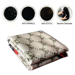 Capa de Peluquería con Estampado de Serpiente Roja, de Seda y Poliéster, Resistente al Agua, Antiestática, Cintura Ajustable, 140cm X 160cm - Product Image 2