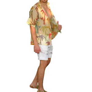 <b>Mens</b> Solid Full Sleeve Casual <b>Shirt</b> Regular Fit Lightweight 100% Cotton Breathable <b>Beach</b> Vacation Summer Wear - Product Image 5