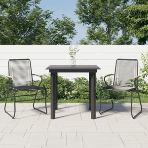 Conjunto de Comedor para Jardín en Negro - Product Image 1