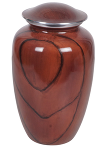 Urna Funeraria Clásica de Aluminio Dorado con Acabado de Madera, Acabado Metálico Natural, Resistente, Capacidad de 220 Pulgadas Cúbicas, AB COLLECTIONS - Product Image 6