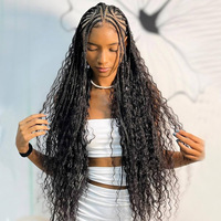 MS African Dreadlock Crochet Hair Boho Box Braid Extension 18-Inch Soft Silk Fluffy High Breathability Machine Double Weft Any