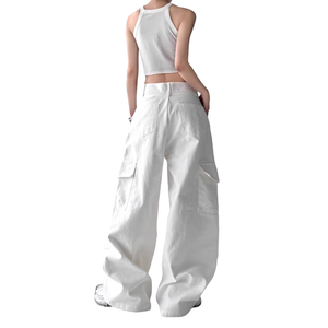 Nouveau style pantalon d'hiver pour femme taille mi-haute coupe régulière 100% coton haute qualité fabricant OEM vente en gros prix abordable - Product Image 4