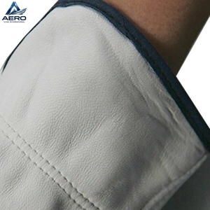 Guantes de Trabajo de Cuero de Primera Calidad, Diseño Clásico, Protección Multiusos para las Manos, Piel de Vacuno Lisa Blanca, Producto Popular de Nueva Llegada del Mejor Proveedor - Product Image 5