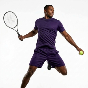 Wholesale Custom Logo OEM Private Label Eco-Friendly Printed Short 100% Polyester Moisture Wicking Tennis Uniform Set <b>Men</b> Women - Product Image 6