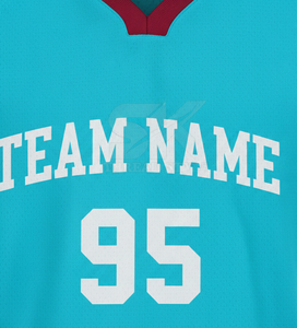 Ensemble de maillots de basket-ball personnalisés, nom de l'équipe 95, sublimé, col en V, sans manches, séchage rapide, unisexe, vêtements de sport pour adultes, toutes saisons - Product Image 4