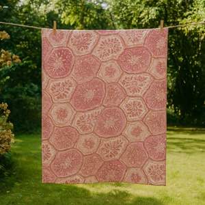 Textil Decorativo para el Hogar de Primera Calidad, 100% Algodón Tejido Puro de la India, Suave y Ecológico, Estampado a Mano en Jaipur, Tintes No Tóxicos, Apto para Acolchado - Product Image 3