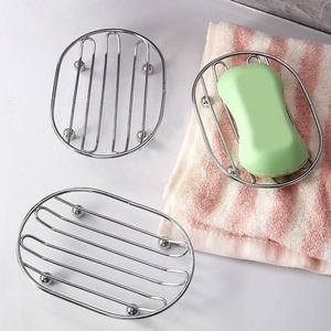 Decorative White Metal <b>Soap</b> Tray Rust Resistant Bathroom <b>Soap</b> <b>Holder</b> Modern Wire <b>Soap</b> Rack Home Bath Accessory powder coated - Product Image 6