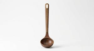 Wholesale Eco-Friendly Solid Wood Soup Ladle Custom Logo Long Handle Wooden Kitchen <b>Cooking</b> Spoon Utensil - Product Image 4