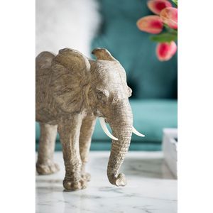 Escultura Decorativa de Elefante Caminando en Poliresina Tai, 13x5x10 - Product Image 5