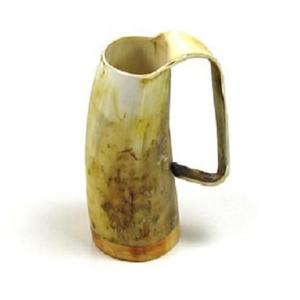 Ensemble de mugs à bière de style vintage, durables, faits à la main, en corne de buffle véritable polonaise, pour la maison ou le bar. - Product Image 5