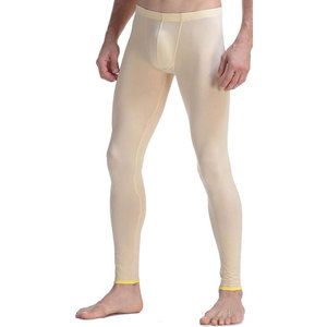 Leggings de compression modernes pour hommes, style sportif, avec logo à la taille, longueur genou, pour la gym, l'entraînement, la course et les activités physiques - Product Image 1