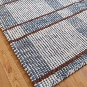 Tapis en laine fait main |   Tapis d'intérieur moderne abstrait tissé à la main |   Tapis en laine naturelle durable et écologique pour salon et chambre à coucher - Product Image 2