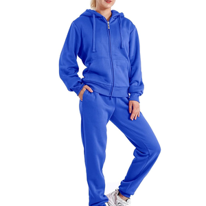 Conjunto Deportivo Informal de Invierno Personalizado para Mujer |   Conjunto Deportivo Corto de Algodón 100% Sólido |   Ropa Deportiva Transpirable para el Día a Día - Product Image 1