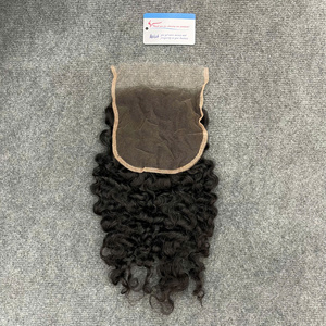 ผมแท้สีดำแบบลอนพม่า 5x5 HD Lace Closure ขายดี ราคาส่งจากผู้ผลิต - Product Image 5