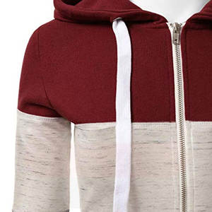 Sudaderas con capucha y cremallera de 400g de la mejor calidad, teñidas, para mujer, diseño único, a la moda, transpirables. - Product Image 3