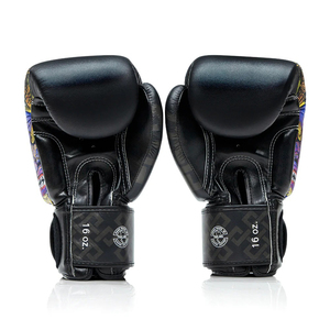 ถุงมือชกมวย Fairtex หนังพรีเมียมพิมพ์ลาย พร้อมแผ่นรองหนา คุณภาพสูงสุด โลโก้สั่งทำได้ สำหรับฝึกซ้อมและแข่งขันคิกบ็อกซิ่ง - Product Image 4