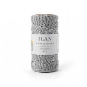 Hilo de Algodón Ilan en Bobina, 80g, 1.5mm, Gris, para Manualidades - Product Image 1