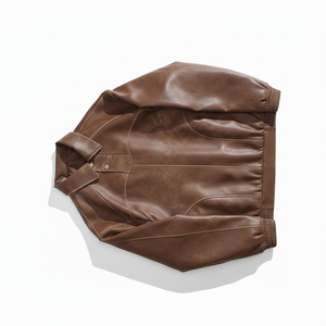 Genuine Fashion Leather <b>Jacket</b> Leather <b>Jacket</b> With Removable Hood Customized Leather <b>Jackets</b> - Product Image 6