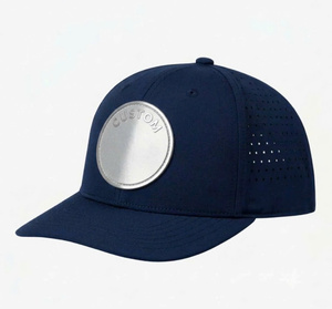 Gorro Minimalista Premium Vietnamita de 6 Paneles, Tela de Algodón, Orificios Cortados con Láser, Visera Curva, Bordado con Logotipo Personalizado, para Béisbol y Golf - Product Image 1