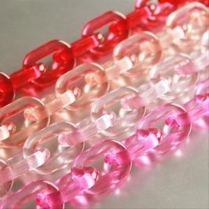 ห่วงโซ่เรซินขนาดใหญ่ปรับแต่งได้สีใสมีหลายสี - Product Image 3