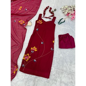 Beau haut et bas de fête avec la taille Dupatta XS pour un look élégant - Product Image 3