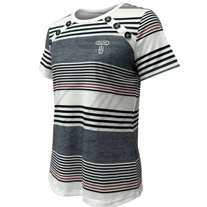 Camiseta de Verano de Manga Corta para Mujer, Diseño Profesional, Informal, de Algodón y Poliéster, con Logotipo Estampado, Transpirable y de Secado Rápido - Product Image 4