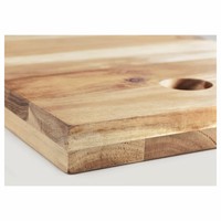 Planche à découper rectangulaire en bois d'acacia Viet WoodCraft, grande et épaisse (3,0 cm), écologique, pour cuisine professionnelle, HORECA, OEM, sur mesure, Vietnam