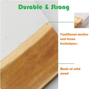 Planche à découper élégante en marbre et bois naturel, artisanale, pour servir et hacher - Product Image 6
