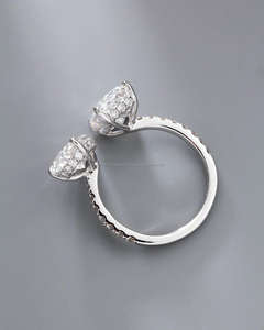 Igi/gia แล็บตัดเพชรวินเทจ14K สีเหลืองแหวนแต่งงาน/งานหมั้นใส่ได้ทั้งชายและหญิงสีขาวทองคุณภาพดีสำหรับงานปาร์ตี้ครบรอบ-คุ้มค่า - Product Image 2