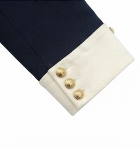 Manteau colonial du XVIIIe siècle, costume historique noble, col montant, boutons sur le devant, pour Halloween, reconstitution historique Hamilton - Product Image 4