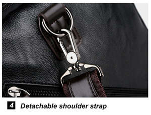 Bolsa de Viaje de Cuero de Alta Calidad Unisex NESTA SPORTS, Bolso de Mano Tipo Duffel, Bolso Grande Informal para Fin de Semana, para Viajes y Negocios - Product Image 3