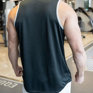 Camiseta sin mangas de baloncesto para hombre, camiseta transpirable sin mangas para gimnasio, camiseta deportiva con cuello redondo para entrenamiento muscular, entrenamiento físico - Product Image 2