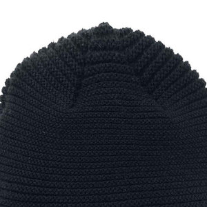 Bonnet en tricot unisexe 100% acrylique, bonnet d'hiver, bonnet décontracté pour adultes, bonnet uni - Product Image 5