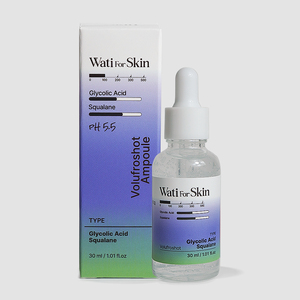 Wati For Skin Glycolic Acid Squalane Volufroshot Ampoule 30ml |   Sérum Exfoliant et Volumisant AHA pour une Texture de Peau Éclatante - Product Image 1