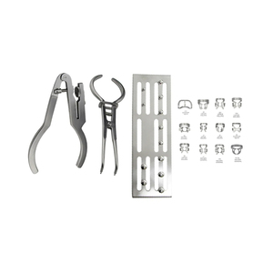 Kit de pinces à caoutchouc dentaire manuelles en acier allemand de haute qualité, 11 pièces, instruments chirurgicaux endodontiques, ensemble d'outils d'isolement - Product Image 4