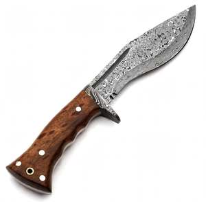 Handcrafted Damascus Steel Utility <b>Knife</b> Natural Stag Horn Rosewood Handle <b>Craft</b> Tool - Product Image 4