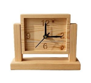 Custom Handmade Eco-Friendly Quartz Wooden Desk Clock <b>Mini</b> <b>Table</b> Clock Modern Home Office Desk Decor Gift - Product Image 2