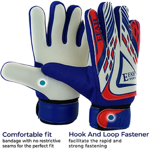 Guantes de Portero de Fútbol Transpirables de Látex Alemán Personalizados Directos de Fábrica Altaf Brothers con Cierre de Cordones de Alta Calidad para Exteriores - Product Image 2