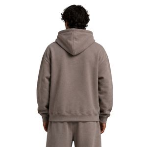 Sweat à capuche gris Père Noël avec strass pour homme, pull molletonné oversize, logo de Noël personnalisé, streetwear, sweat à capuche épais - Product Image 2