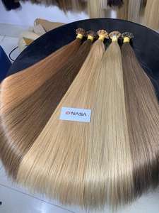 Cheveux humains bruts vietnamiens à pointe plate pré-collée à la kératine chaude prix de gros 100 grammes extensions de cheveux droites - Product Image 3