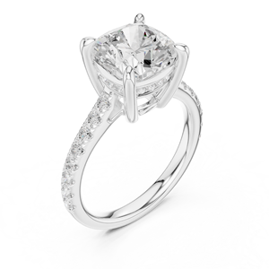 Anillo de Compromiso de Lujo Aries Jewel para Mujer, con Diamante Cultivado en Laboratorio de Corte Redondo, Certificado IGI, Chapado en Oro, Modelo AJR-1919 - Product Image 3