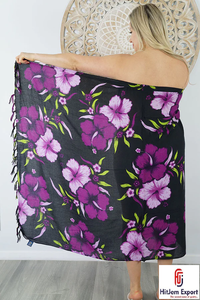 Sarong de plage hawaïen et tahitien personnalisé haut de gamme, paréo, serviette de plage, service de fabrication OEM ODM sous marque privée, fournisseur Inde - Product Image 5